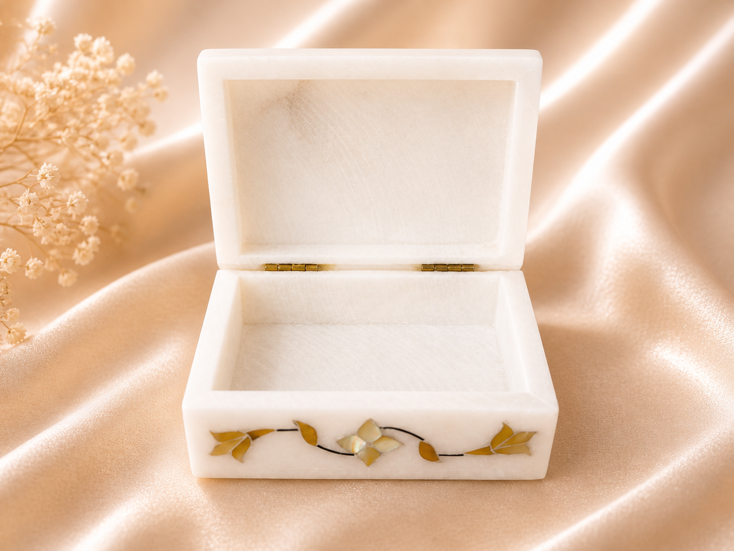 Classic Luxe Marble Gift Set – Emerald Green Jewellery & Handcrafted Box