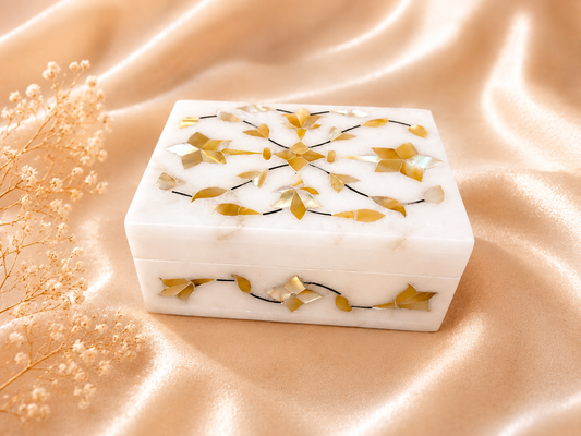 Classic Luxe Marble Gift Set – Emerald Green Jewellery & Handcrafted Box