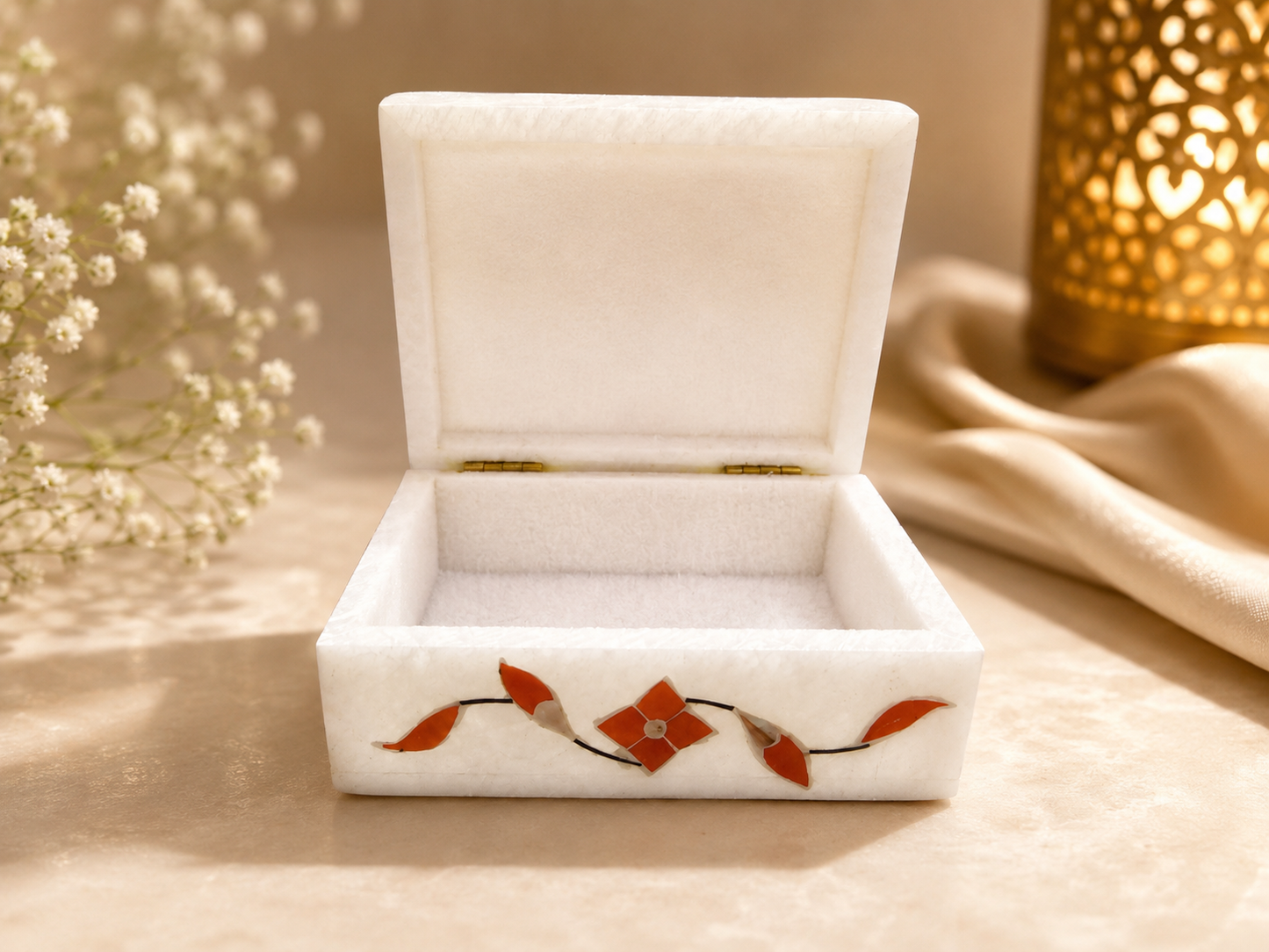 Small Marble Jewellery Box