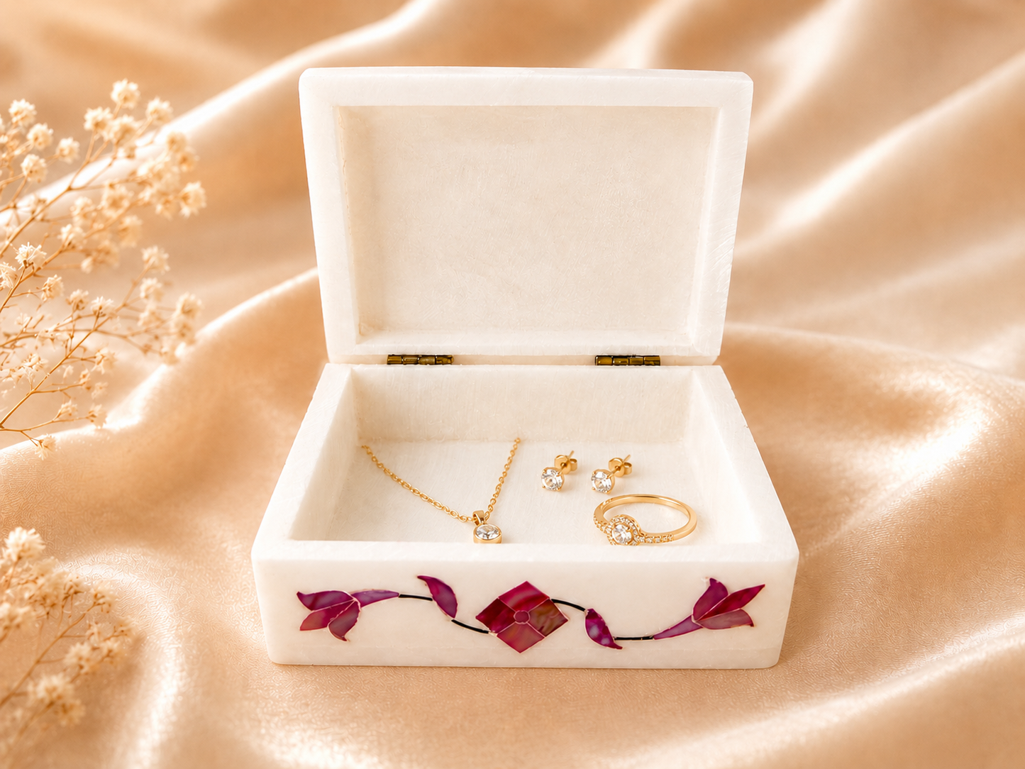 Small Marble Jewellery Box
