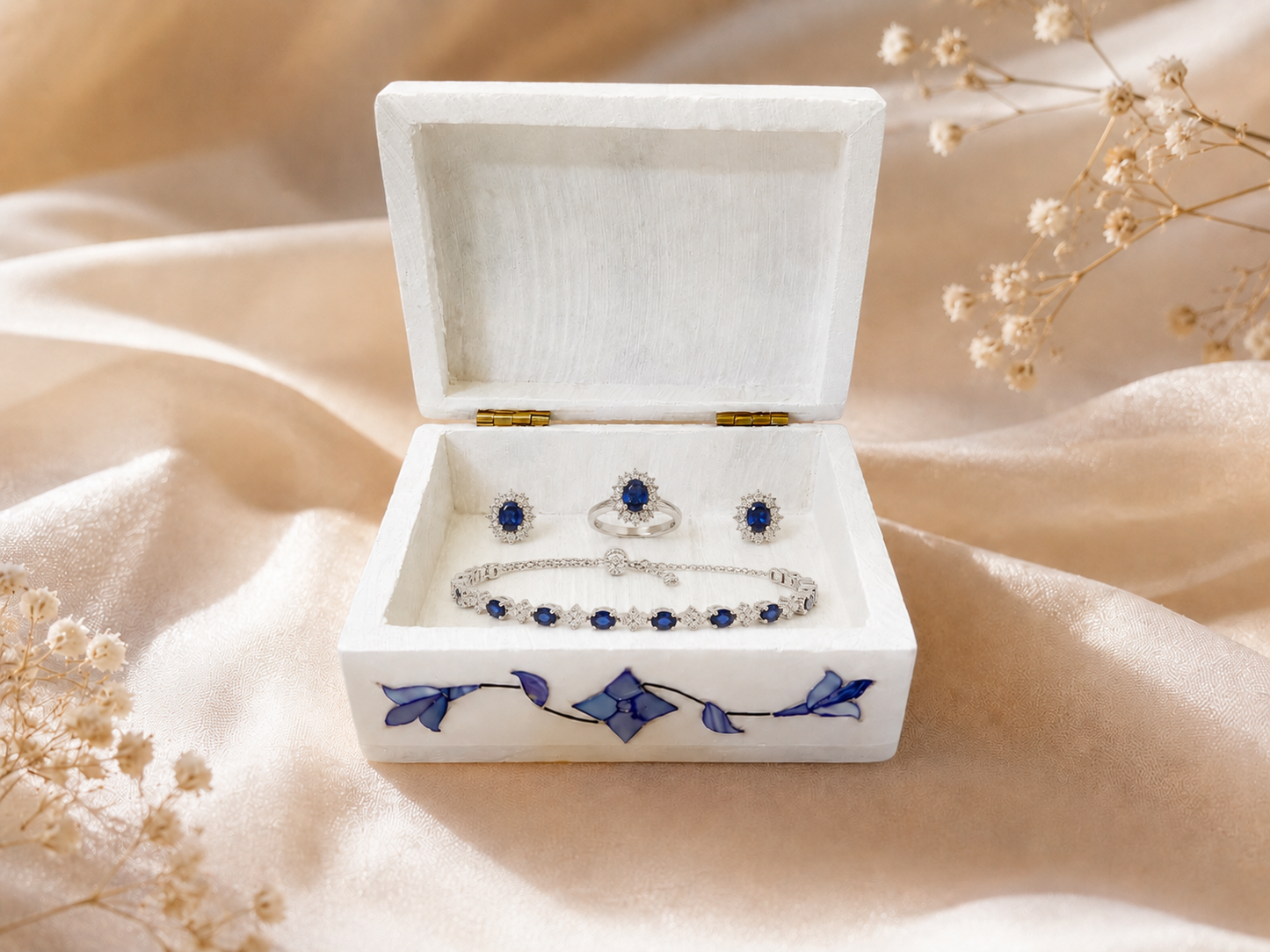 Small Marble Jewellery Box