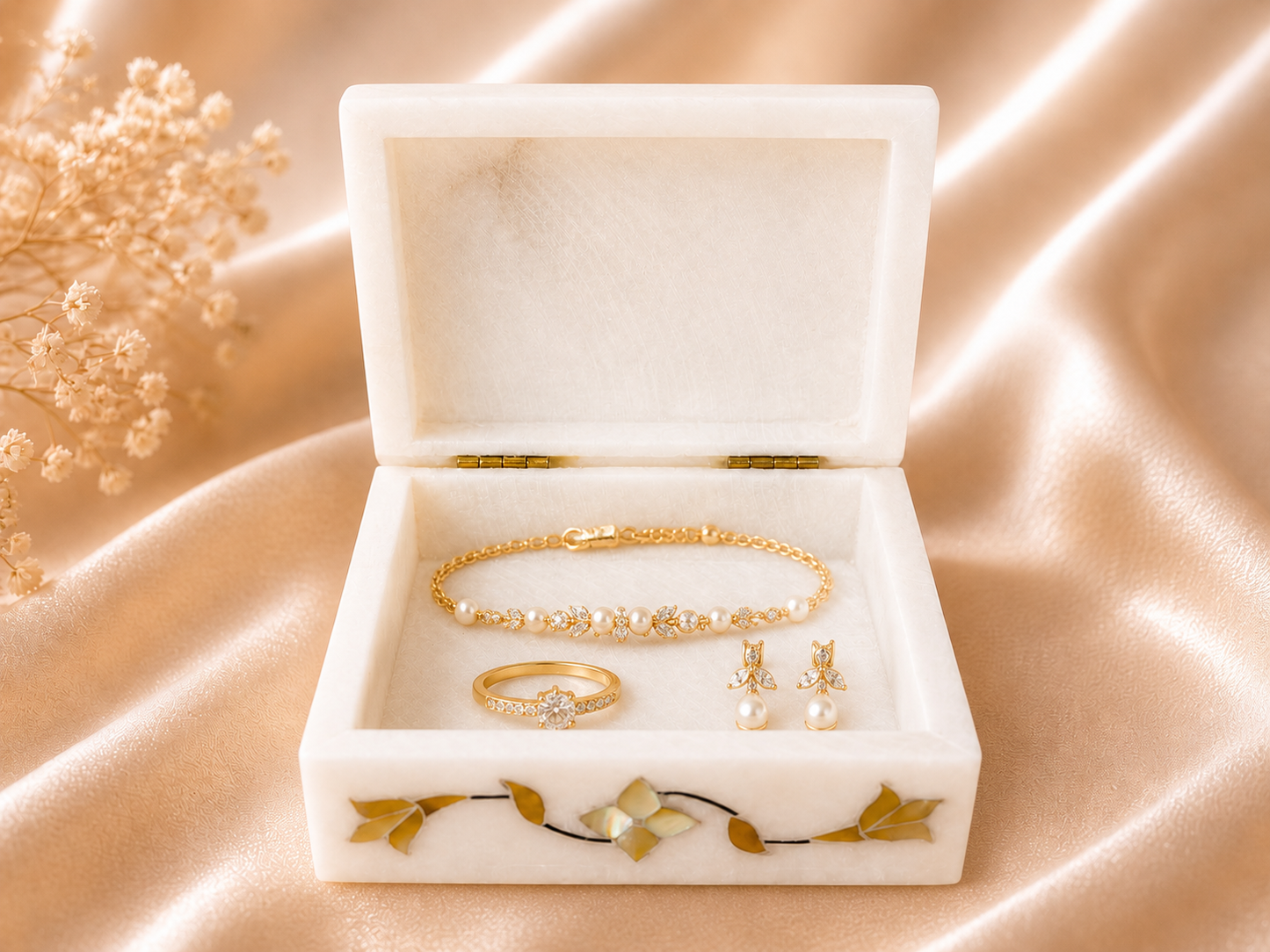 Small Marble Jewellery Box