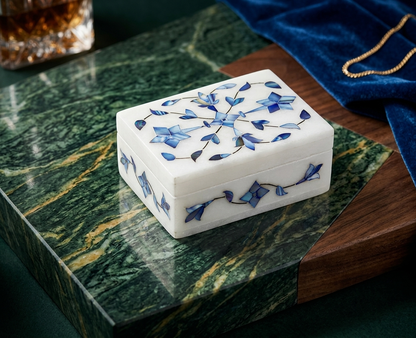 Royal Blue Marble Gift Set – Blue Jewellery & Handcrafted Box