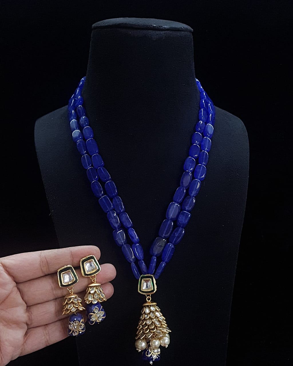 Royal Blue Marble Gift Set – Blue Jewellery & Handcrafted Box